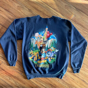 Hanes Navy Blue Disney Sweater Men Size Medium